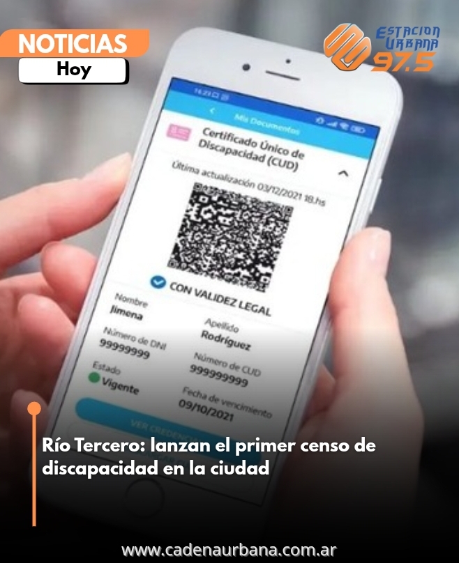 Río Tercero: lanzan el primer censo de discapacidad en la ciudad