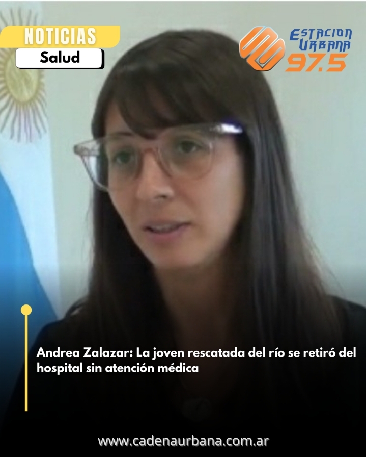 Andrea Zalazar: La joven rescatada del río se fue del hospital sin atención médica
