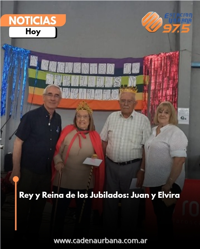 Rey y Reina de los Jubilados: Juan y Elvira