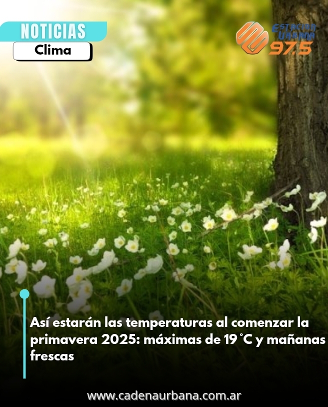 Así estarán las temperaturas al comenzar la primavera 2025: máximas de 19 °C y mañanas frescas 
