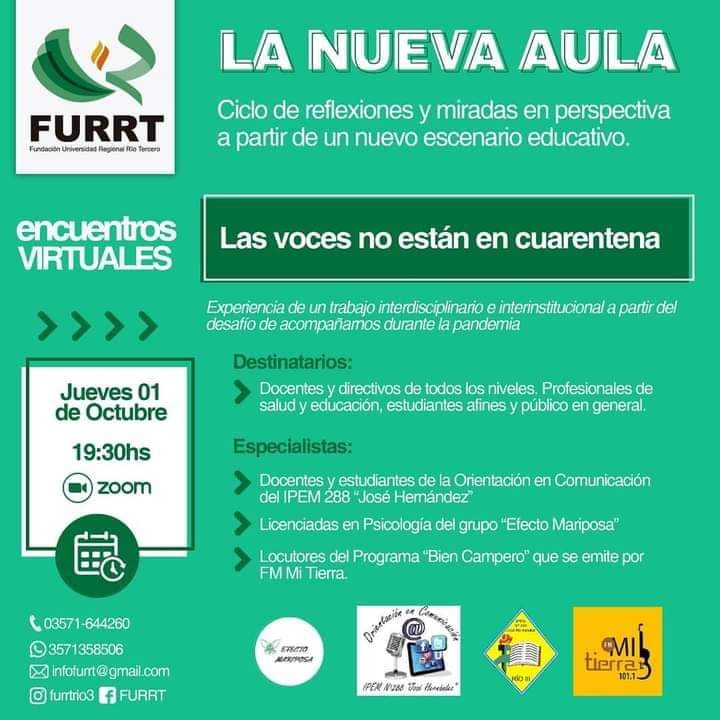 Cecilia Fantini FURRT "Las voces no est&aacute;n en cuarentena".