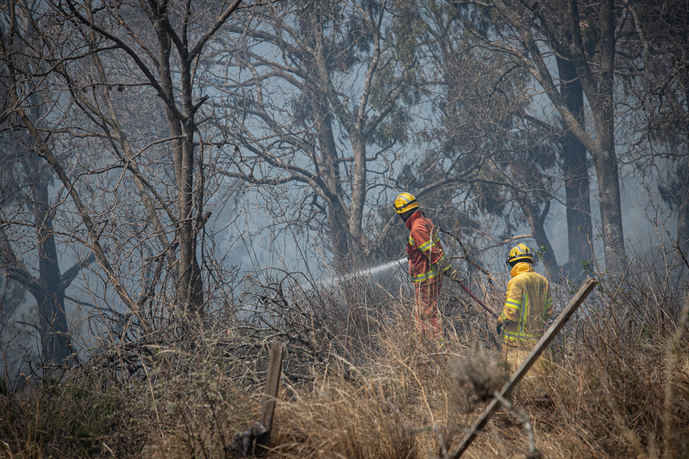BOMBEROS SE PREPARAN PARA ENFRENTAR UNA NUEVA JORNADA