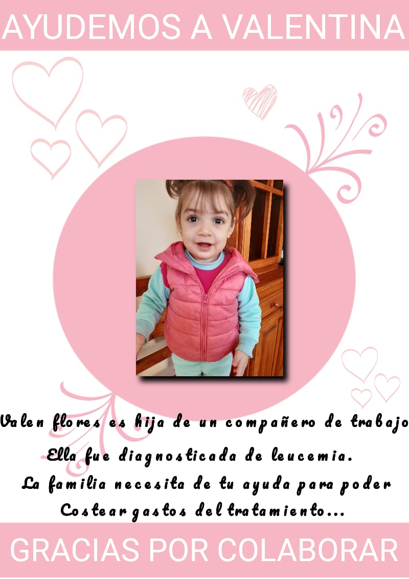 Campa&ntilde;a Solidaria para ayudar a Valentina