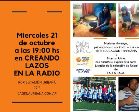CREANDO LAZOS EN LA RADIO MI&Eacute;RCOLES 21 DE OCTUBRE 