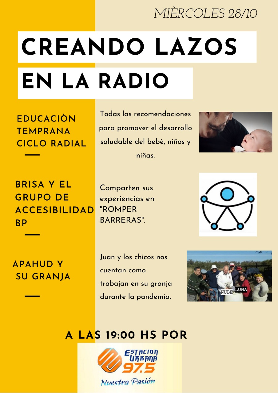 CREANDO LAZOS EN LA RADIO MI&Eacute;RCOLES 28 DE OCTUBRE 