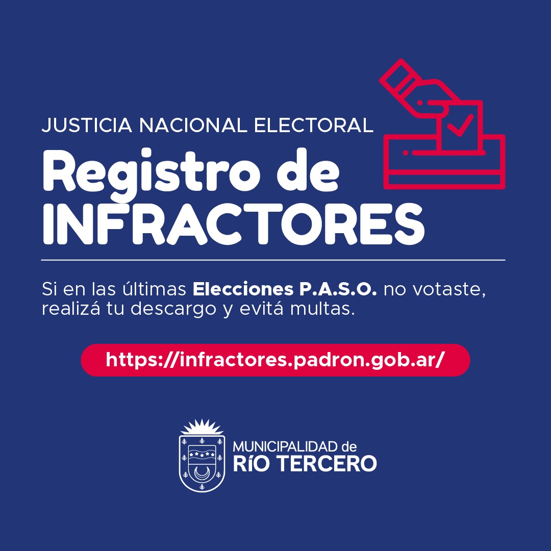 REGISTRO DE INFRACTORES