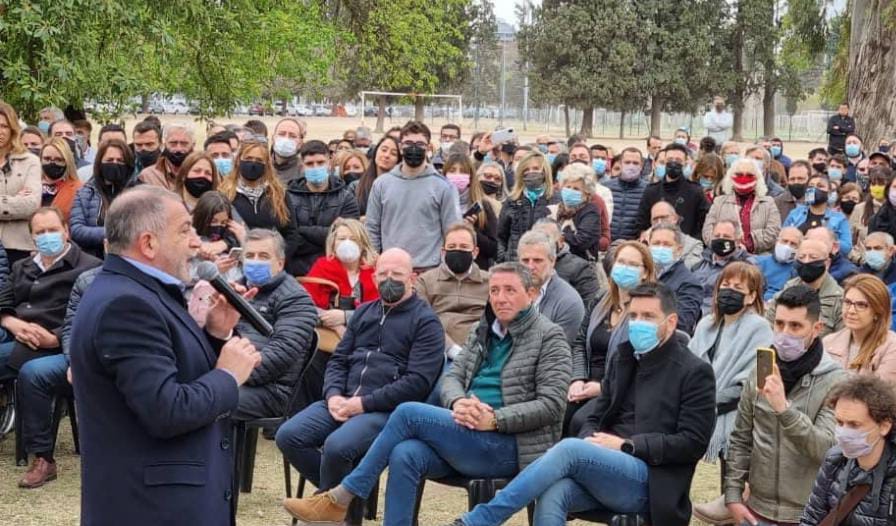 Juntos por el Cambio present&oacute;  candidatos con la presencia de Larreta, Cornejo y Lousteau