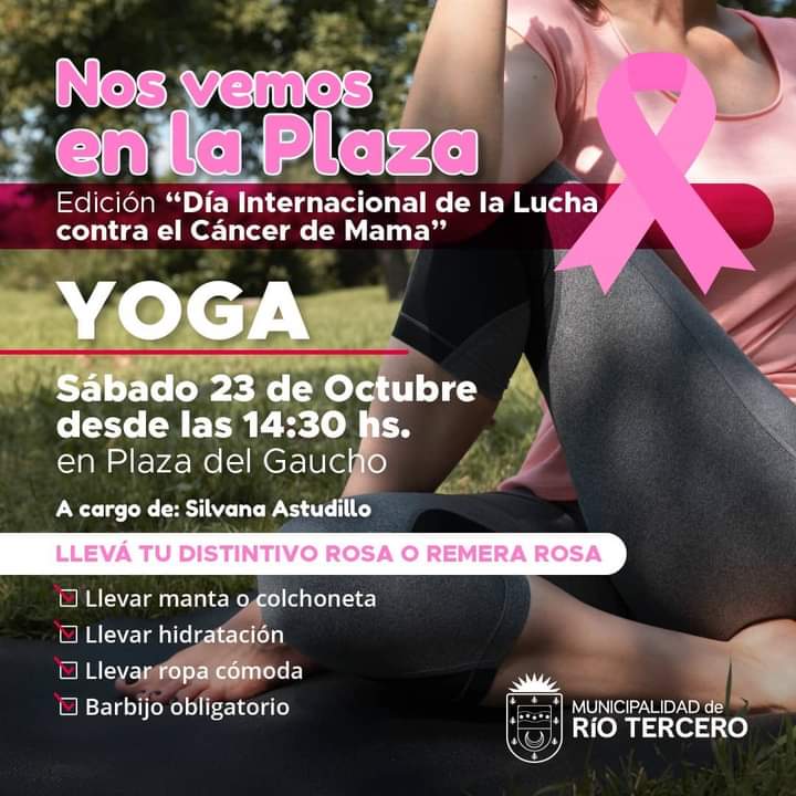MA&Ntilde;ANA HABR&Aacute; CLASE DE YOGA EN LA PLAZA DEL GAUCHO