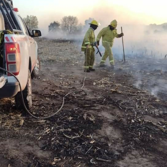 BOMBEROS COLABORARON EN INCENDIO EN ALMAFUERTE Y HOY EST&Aacute;N EN CUCHI CORRAL