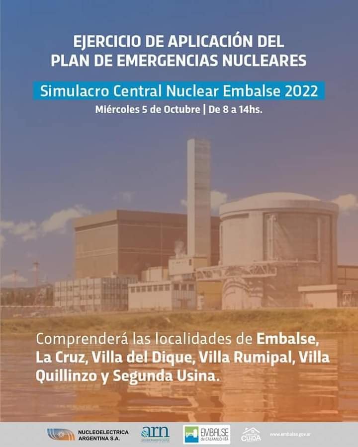 SE REALIZA MA&Ntilde;ANA UN SIMULACRO DE EMERGENCIA EN LA CENTRAL NUCLEAR