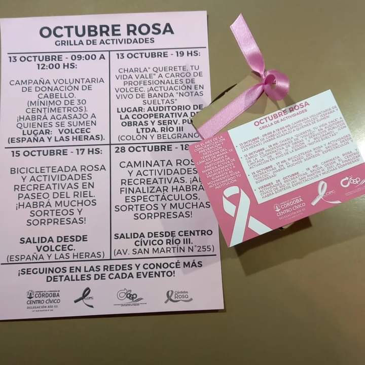 EL CENTRO C&Iacute;VICO COLABORA CON LAS ACTIVIDADES DEL OCTUBRE ROSA