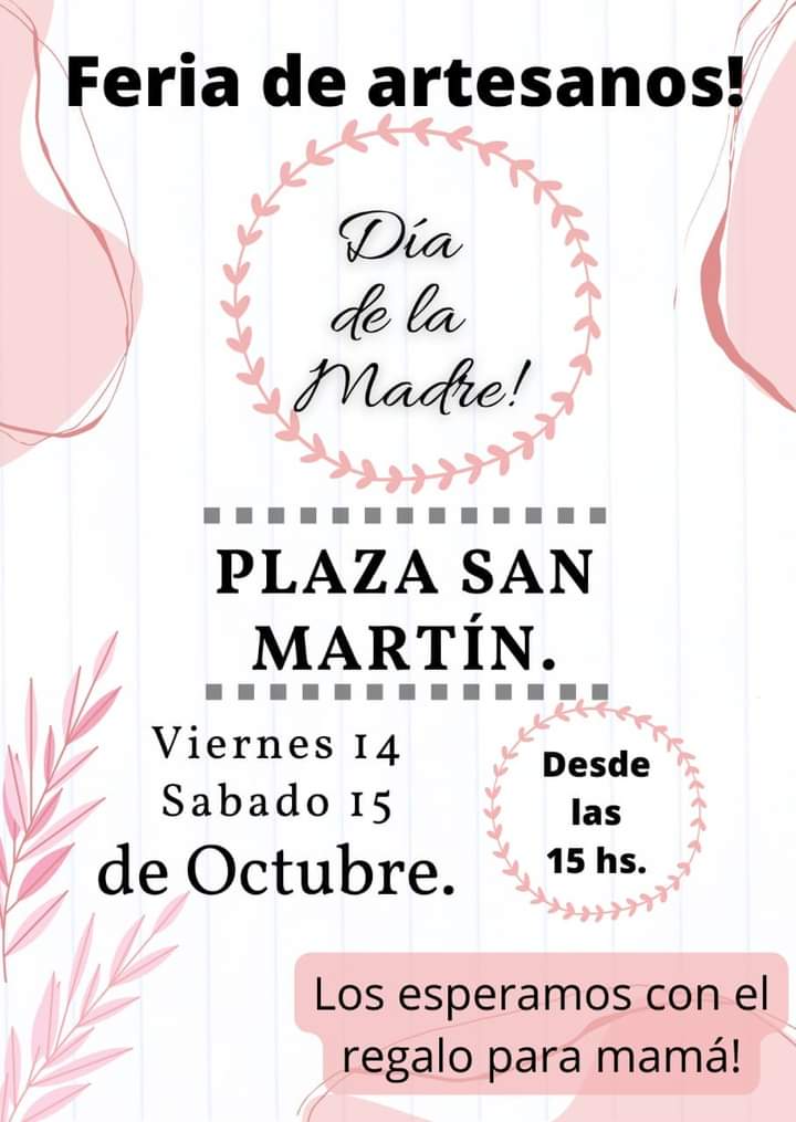 FERIA DE ARTESANOS HOY Y MA&Ntilde;ANA EN PLAZA SAN MART&Iacute;N