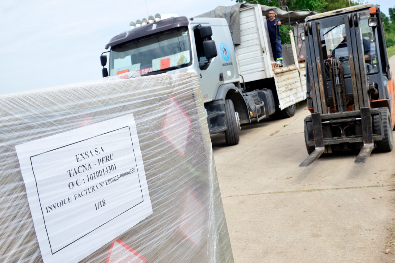 Fabricaciones Militares despu&eacute;s de 30 a&ntilde;os vuelve a exportar dinamita.