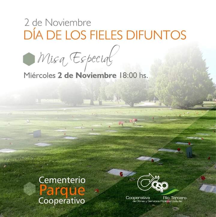 MISA POR LOS FIELES DIFUNTOS EN EL CEMENTERIO PARQUE