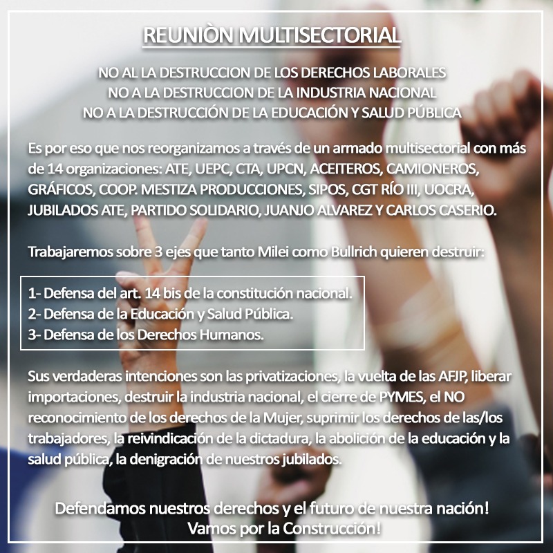 REUNI&Oacute;N MULTISECTORIAL EN FABRICACIONES MILITARES 