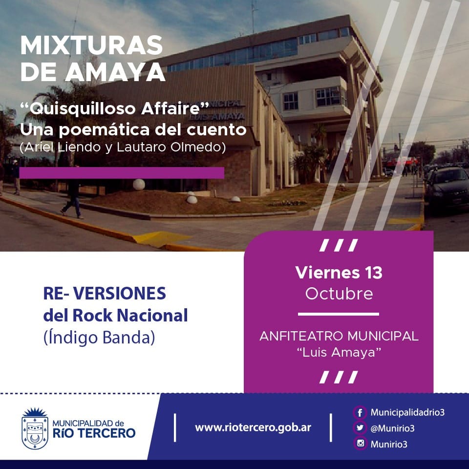 EL MUNICIPIO RETOMA LAS PROPUESTAS ART&Iacute;STICAS DEL CICLO *LAS MIXTURAS DE AMAYA*