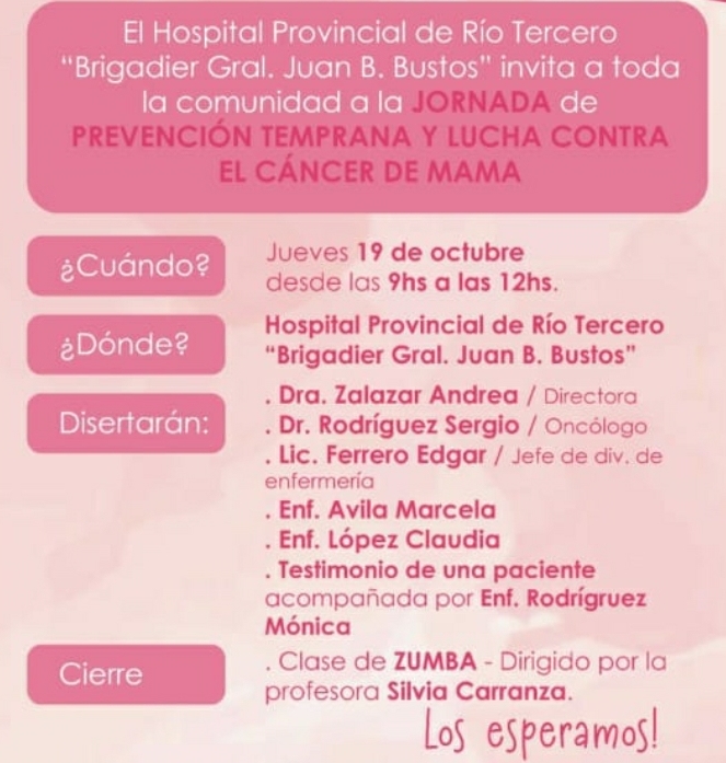 JORNADA DE PREVENCI&Oacute;N TEMPRANA Y LUCHA CONTRA EL C&Aacute;NCER DE MAMAS EN EL HOSPITAL