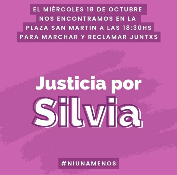 FAMILIARES DE SILVIA FR&Iacute;A ACOMPA&Ntilde;ADOS POR DISTINTOS COLECTIVOS MARCHAN HOY PARA PEDIR JUSTICIA