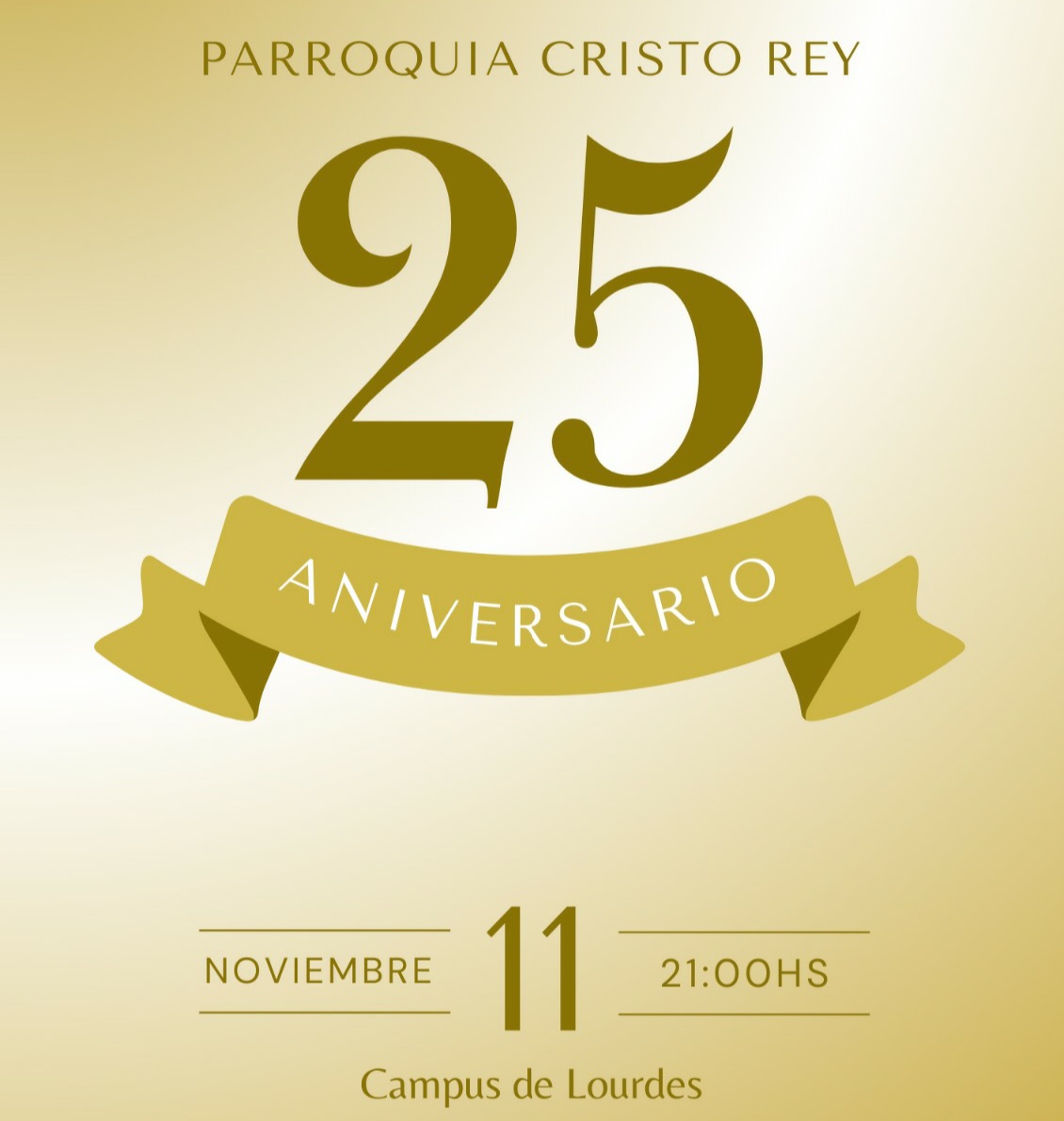 LA PARROQUIA CRISTO REY CELEBRA SUS BODAS DE PLATA EL 11 DE NOVIEMBRE 