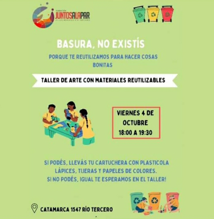 La Luci&eacute;rnaga abre hoy sus puertas para el taller de arte *Basura, no existis*