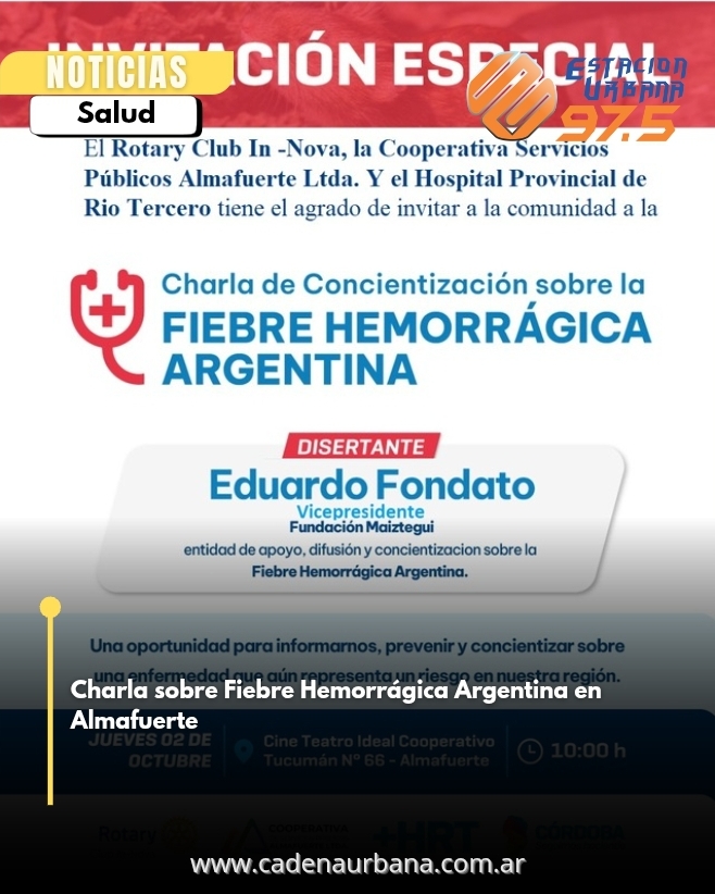 Charla sobre Fiebre Hemorrágica Argentina en Almafuerte