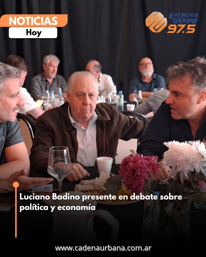 Luciano Badino presente en debate sobre política y economía