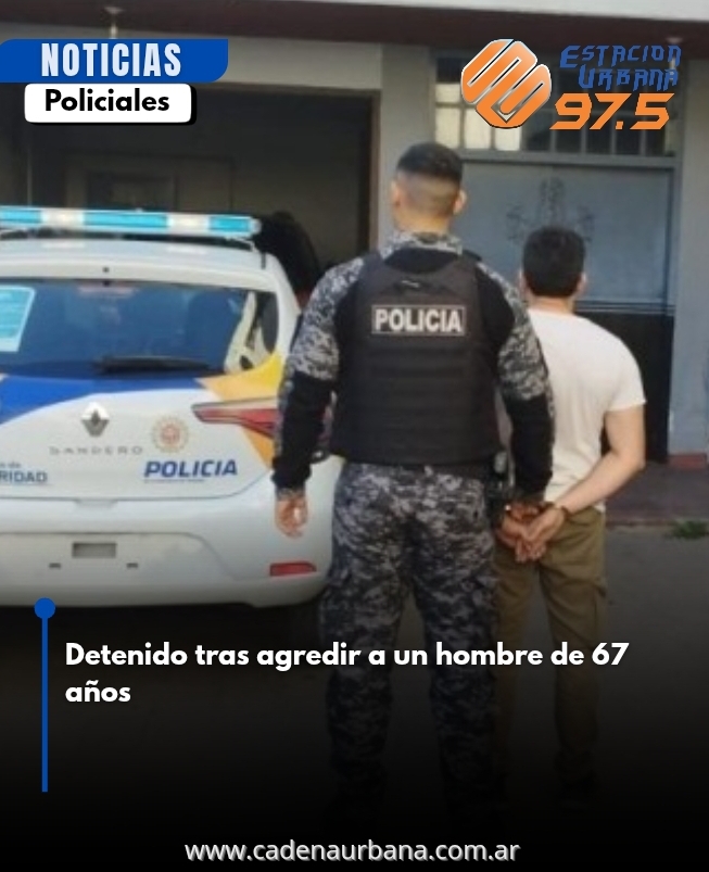Detenido tras agredir a un hombre de 67 años
