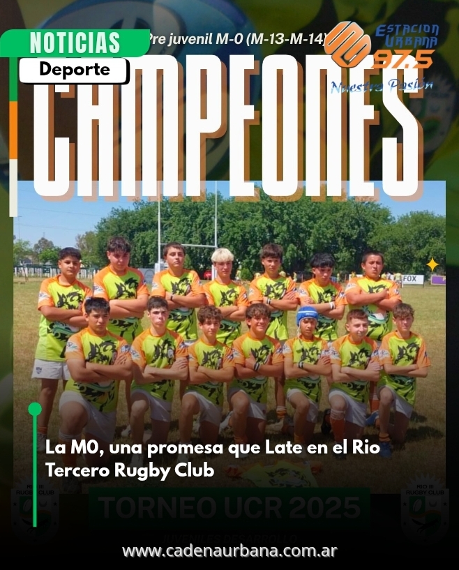 La M0, una promesa que Late en el Rio Tercero Rugby Club