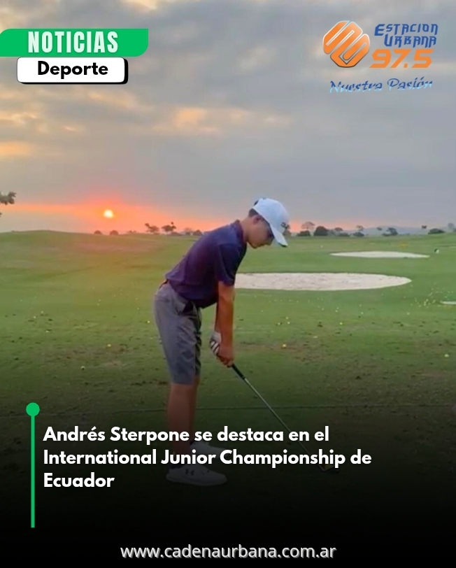Andrés Sterpone brillo en el internacional de golf en Guayaquil