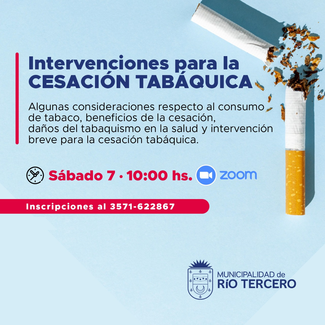 C&eacute;sar Tapia (Direcci&oacute;n del &Aacute;rea de Prevenci&oacute;n de las Adicciones): "El cigarrillo es una de las adicciones m&aacute;s potente que existe en el mundo de las sustancias"
