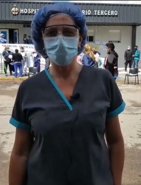 Andrea Liptzis (M&eacute;dicos  Autoconvocados): "Nosotros queremos tener un sueldo como el que tiene el poder judicial somos tan profesionales como ellos" 