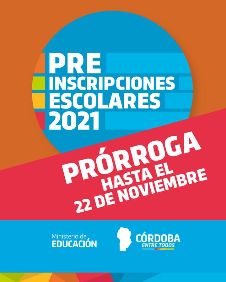 PRORROGARON LAS PREINSCRIPCIONES ESCOLARES HASTA EL 22 DE NOVIEMBRE