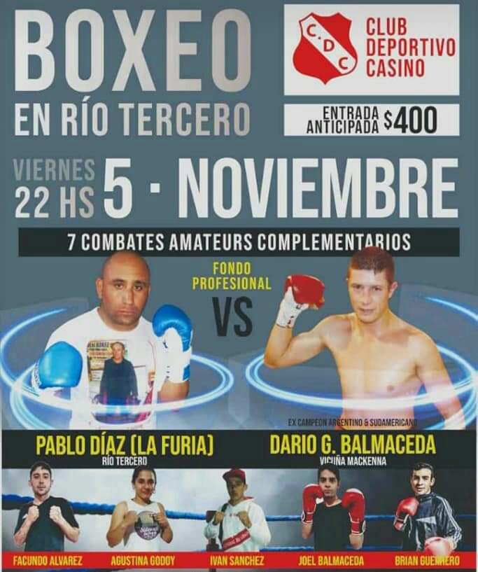 VELADA DE BOXEO EN CLUB CASINO