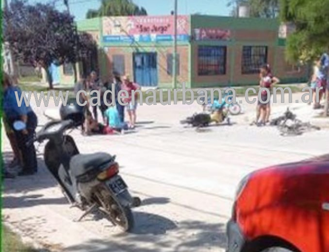ACCIDENTE ENTRE DOS MOTOCICLETAS 