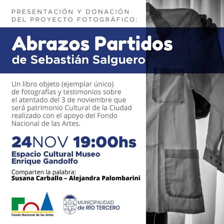 PRESENTACI&Oacute;N DEL LIBRO FOTO DOCUMENTAL ABRAZOS PARTIDOS 