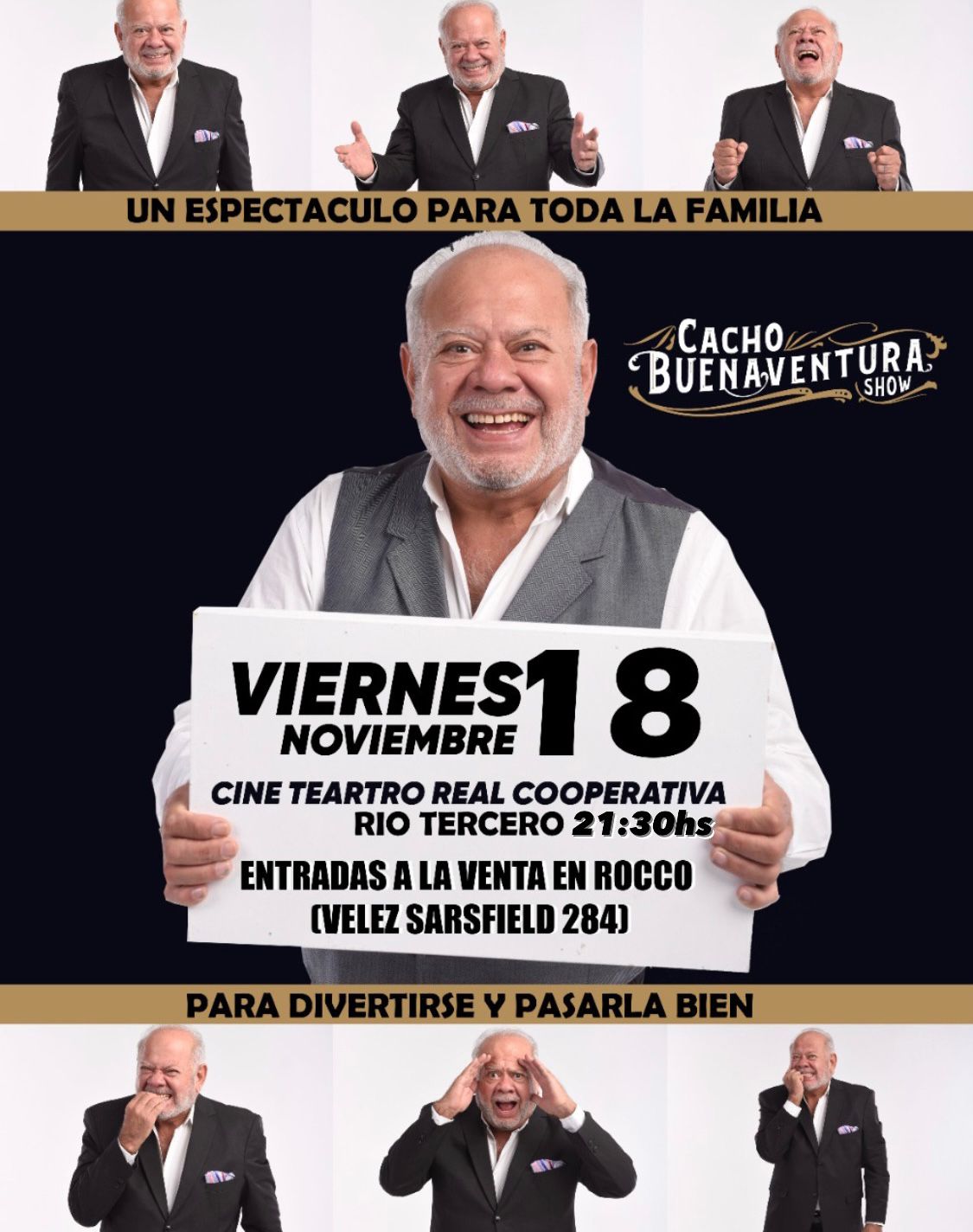 CACHO BUENAVENTURA: LA GENTE NECESITA LA RISA PORQUE ES LIBERADORA