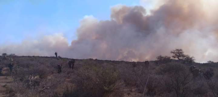 BOMBEROS DE R&Iacute;O TERCERO COLABORAN EN SAN PEDRO Y  TRABAJAN EN UN INCENDIO EN MONTE GRANDE