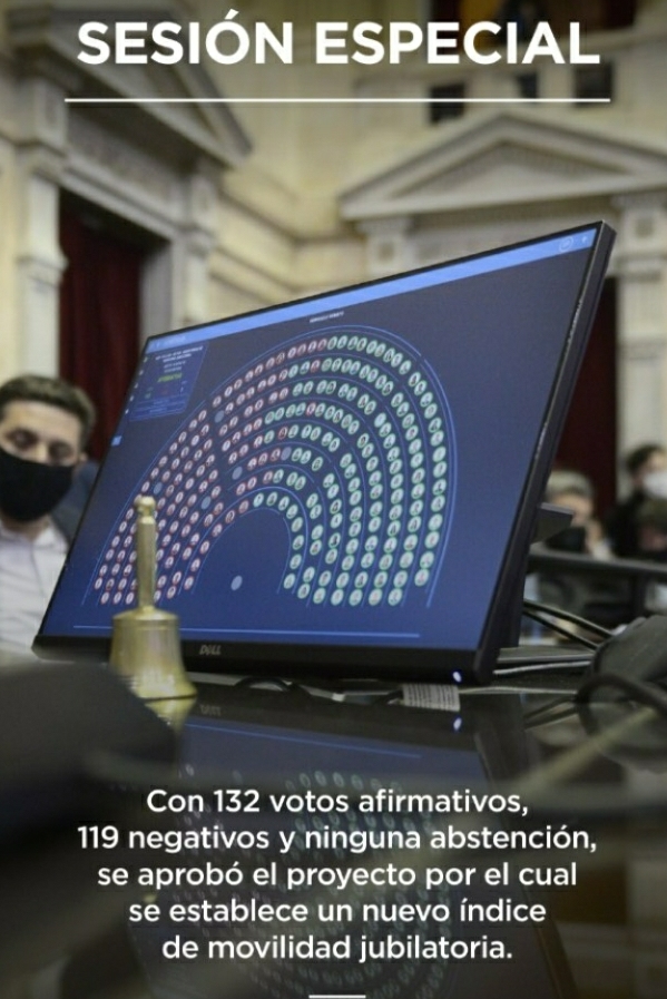 Diputados convirti&oacute; en ley la nueva f&oacute;rmula de movilidad para actualizar las jubilaciones