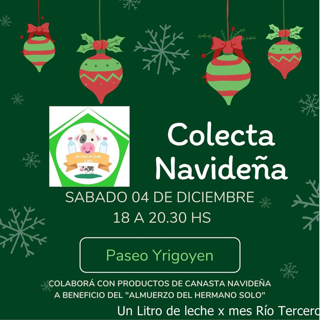 &Uacute;LTIMA COLECTA DEL A&Ntilde;O DE UN LITRO DE LECHE POR MES