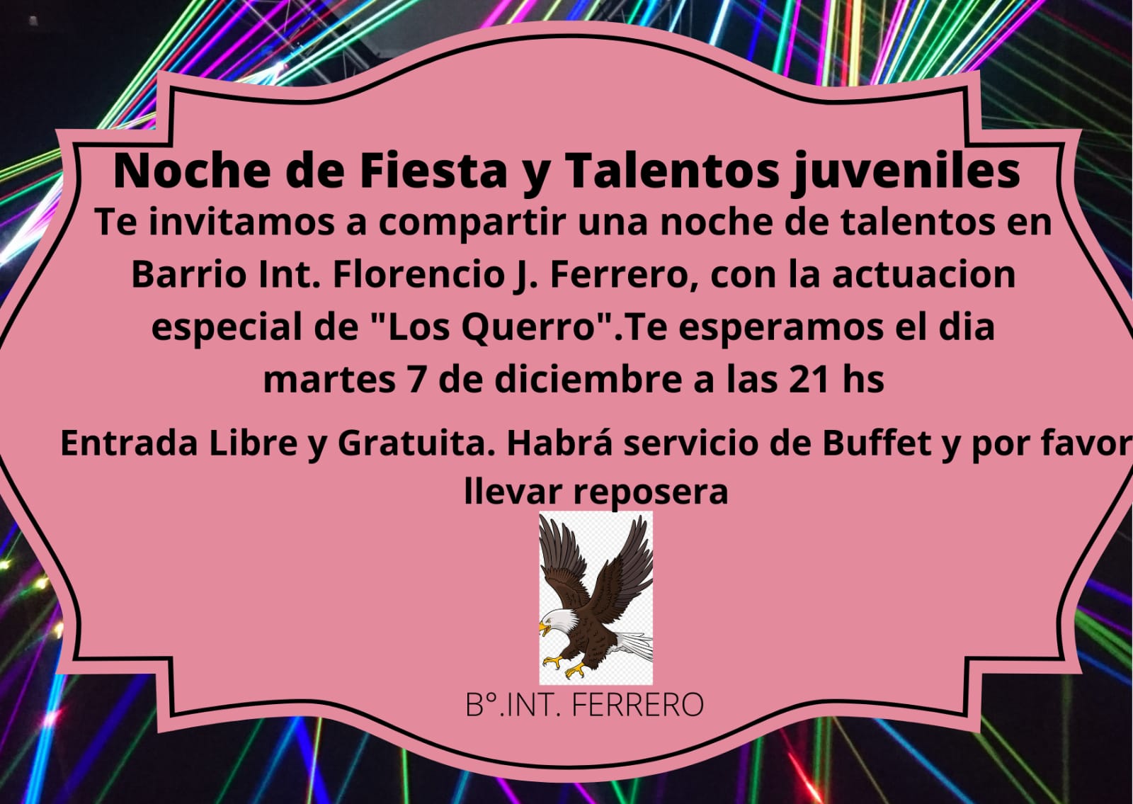 BARRIO INTENDENTE FERRERO ESTAR&Aacute; DE FIESTA