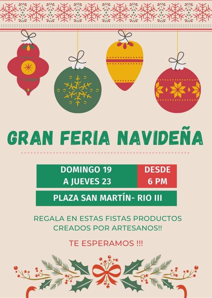 GRAN FERIA NAVIDE&Ntilde;A DESDE EL DOMINGO EN LA PLAZA SAN MART&Iacute;N