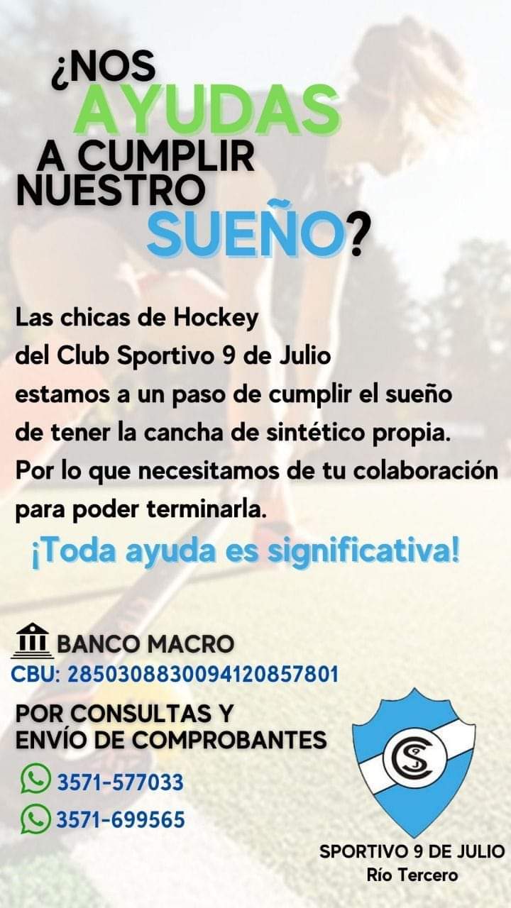 EL PATRIOTA TRABAJA PARA TERMINAR LA CANCHA SINT&Eacute;TICA DE HOCKEY