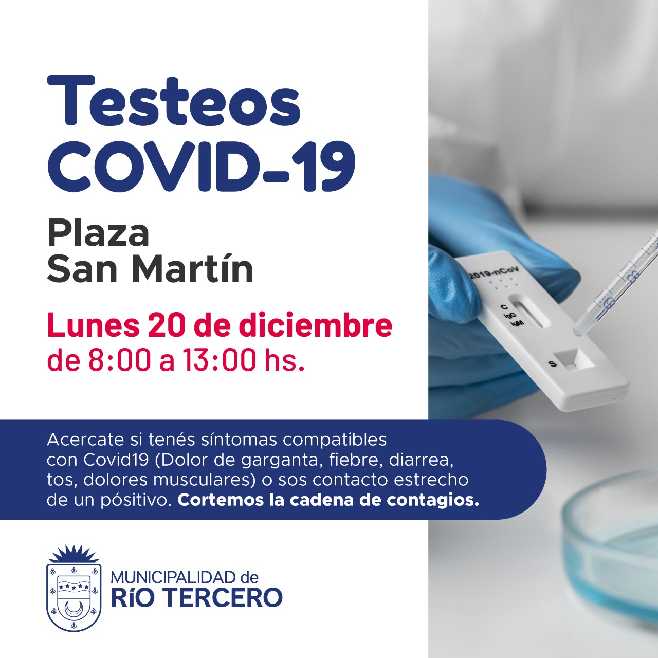 TESTEOS EN LA PLAZA SAN MART&Iacute;N