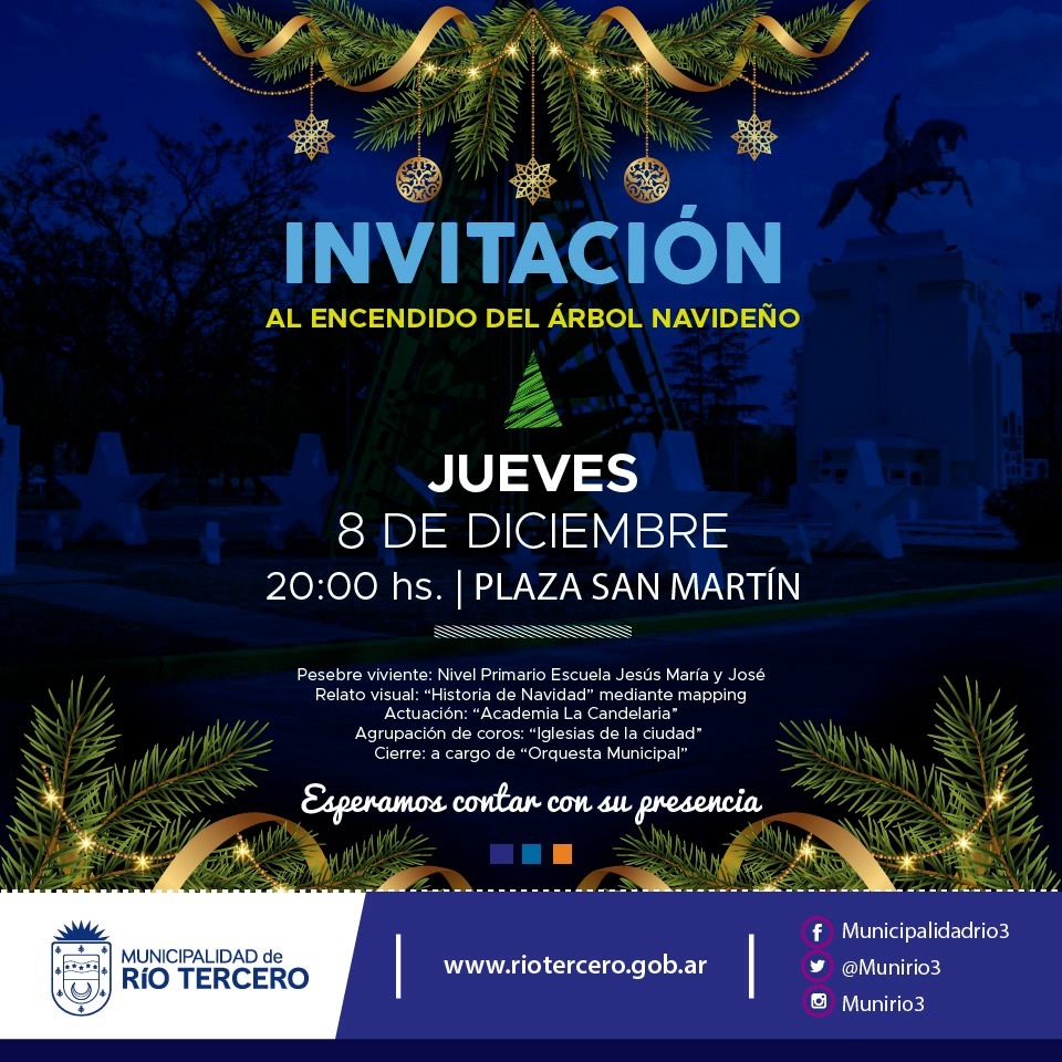 MA&Ntilde;ANA A LAS 20 Y CON INNOVACIONES SE ENCIENDE EL &Aacute;RBOL NAVIDE&Ntilde;O