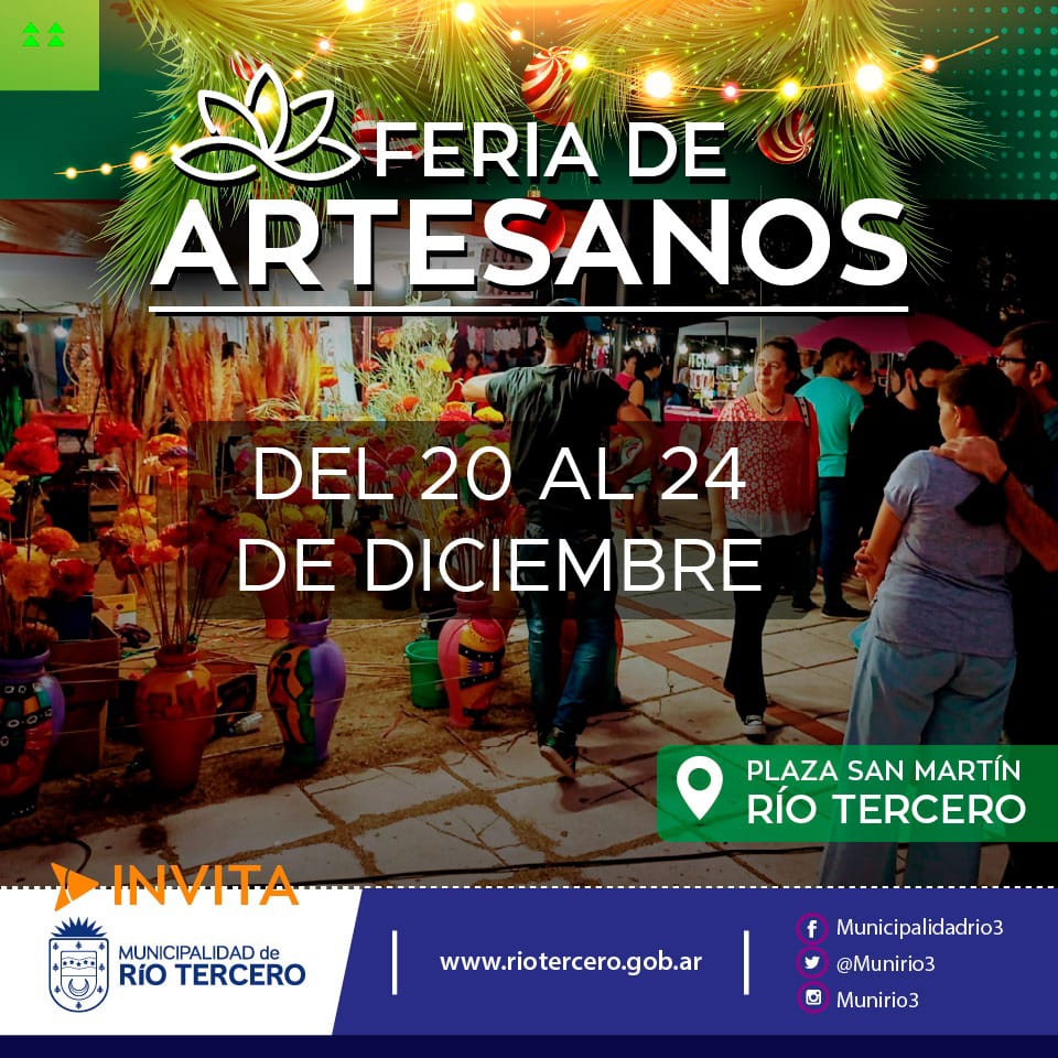 HABR&Aacute; MAS DE 100 ARTESANOS EXPONIENDO EN LA PLAZA SAN MART&Iacute;N 