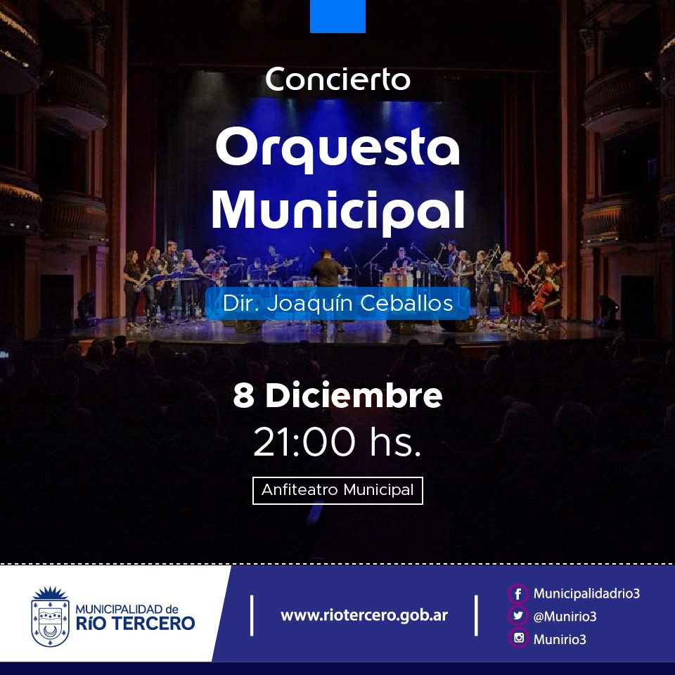 EL MUNICIPIO INVITA A DISFRUTAR EL CONCIERTO DE LA ORQUESTA MUNICIPAL