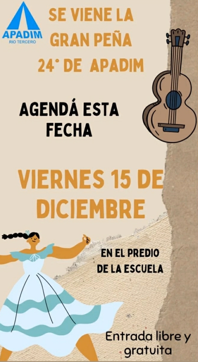 ESTE VIERNES SE REALIZA LA GRAN PE&Ntilde;A DE APADIM