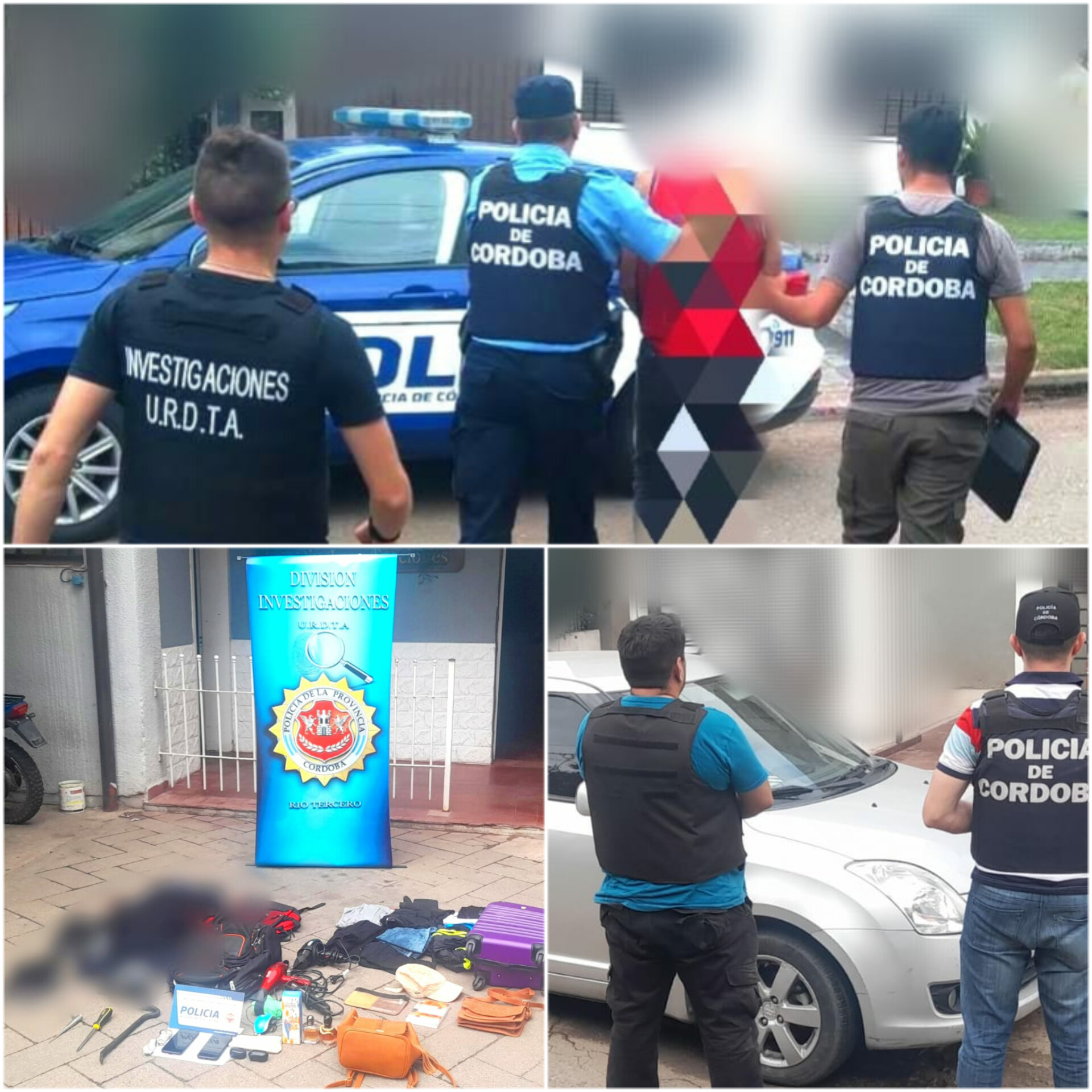 PARTE POLICIAL: ALLANAMIENTOS, SECUESTROS Y DETENCI&Oacute;N POR UN HECHO DE ROBA A UNA VECINA DE NUESTRA CIUDAD 