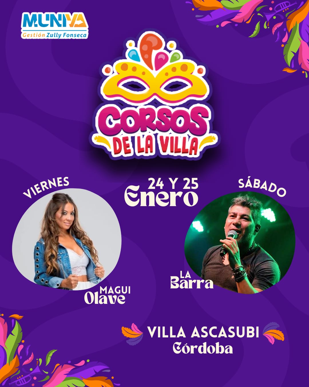 🎭 ¡Vuelven los Corsos de la Villa! 🎉